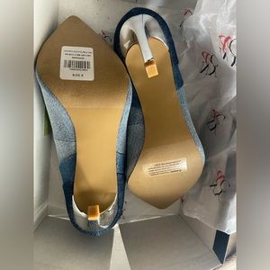 New York and Company Denim pumps, never worn